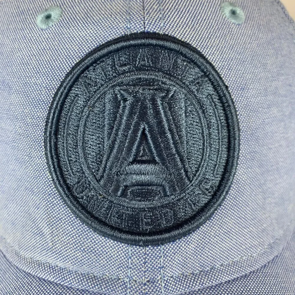 Atlanta United FC MLS Womens Blue New Era Black Label Relaxed Fit Strapback Hat